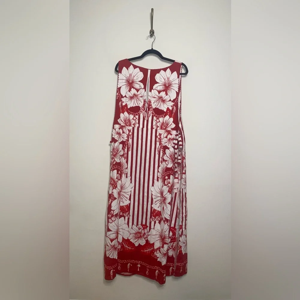 FARM Rio Red and White Floral Swim Coverup - Picture 7 of 7